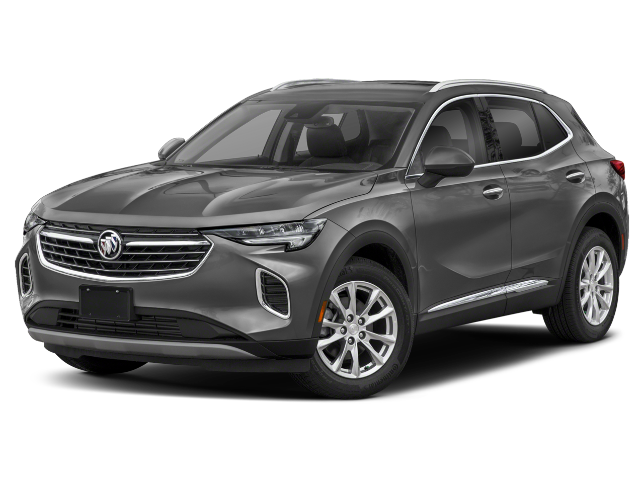 2023 Buick Envision Essence in Summit White — front three-quarter view
