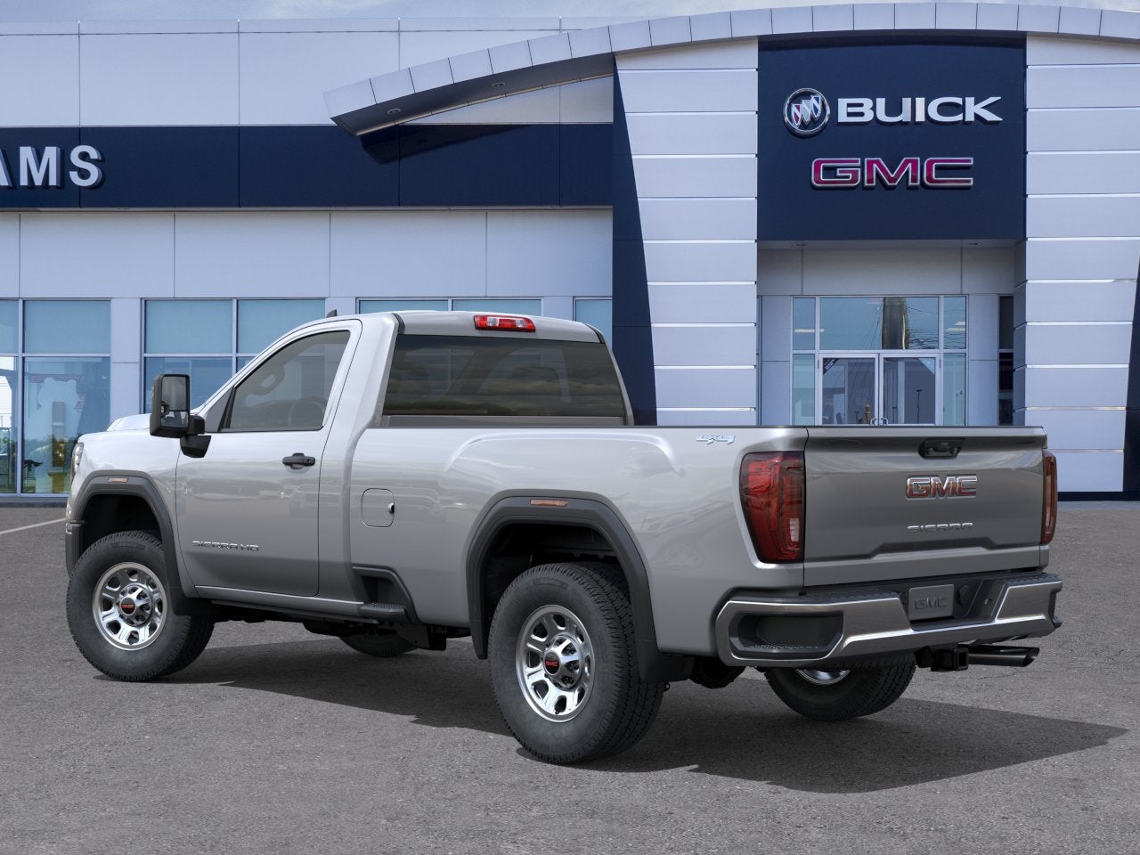 2026 GMC Sierra 2500 HD — rear three-quarter view