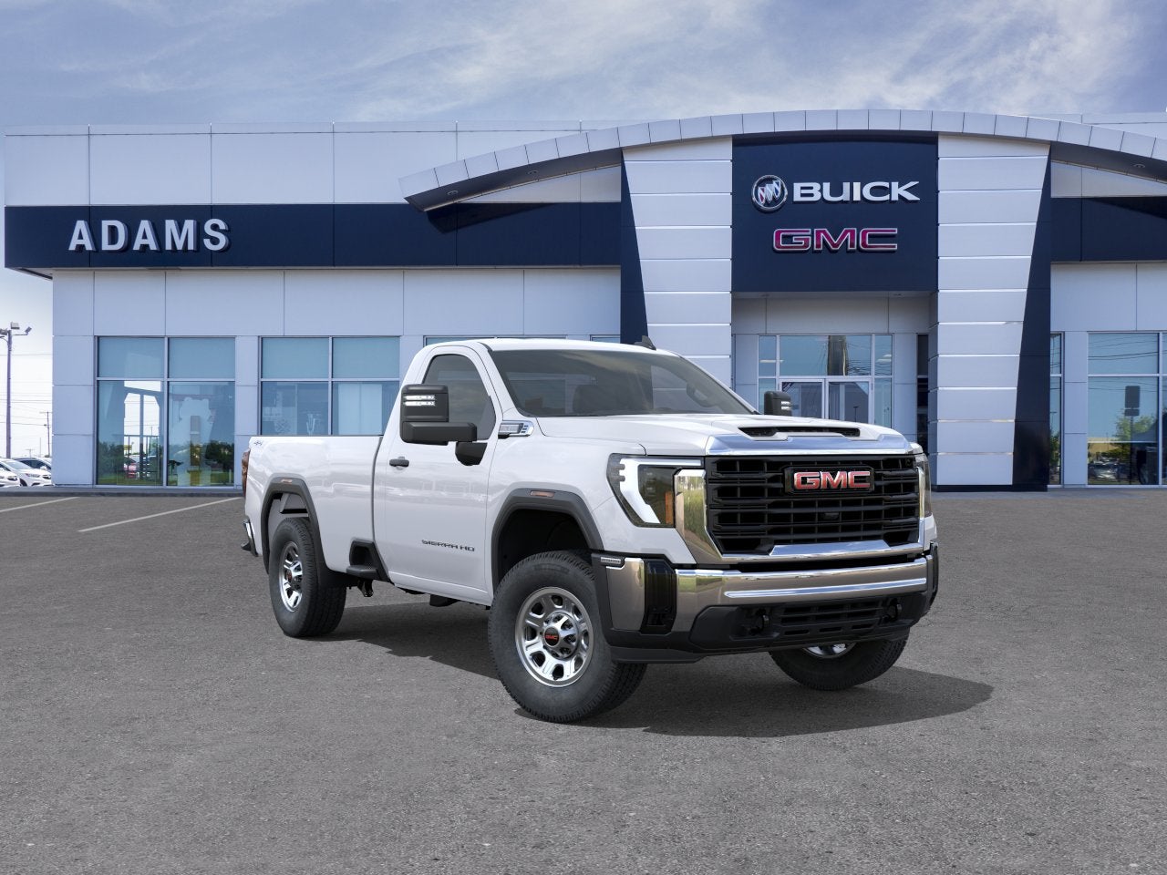 2026 GMC Sierra 2500 HD Pro in Summit White — front three-quarter view