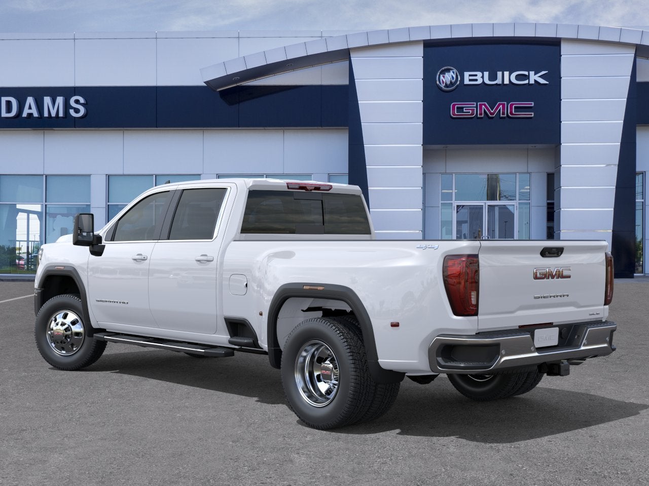2026 GMC Sierra 3500 HD — rear three-quarter view