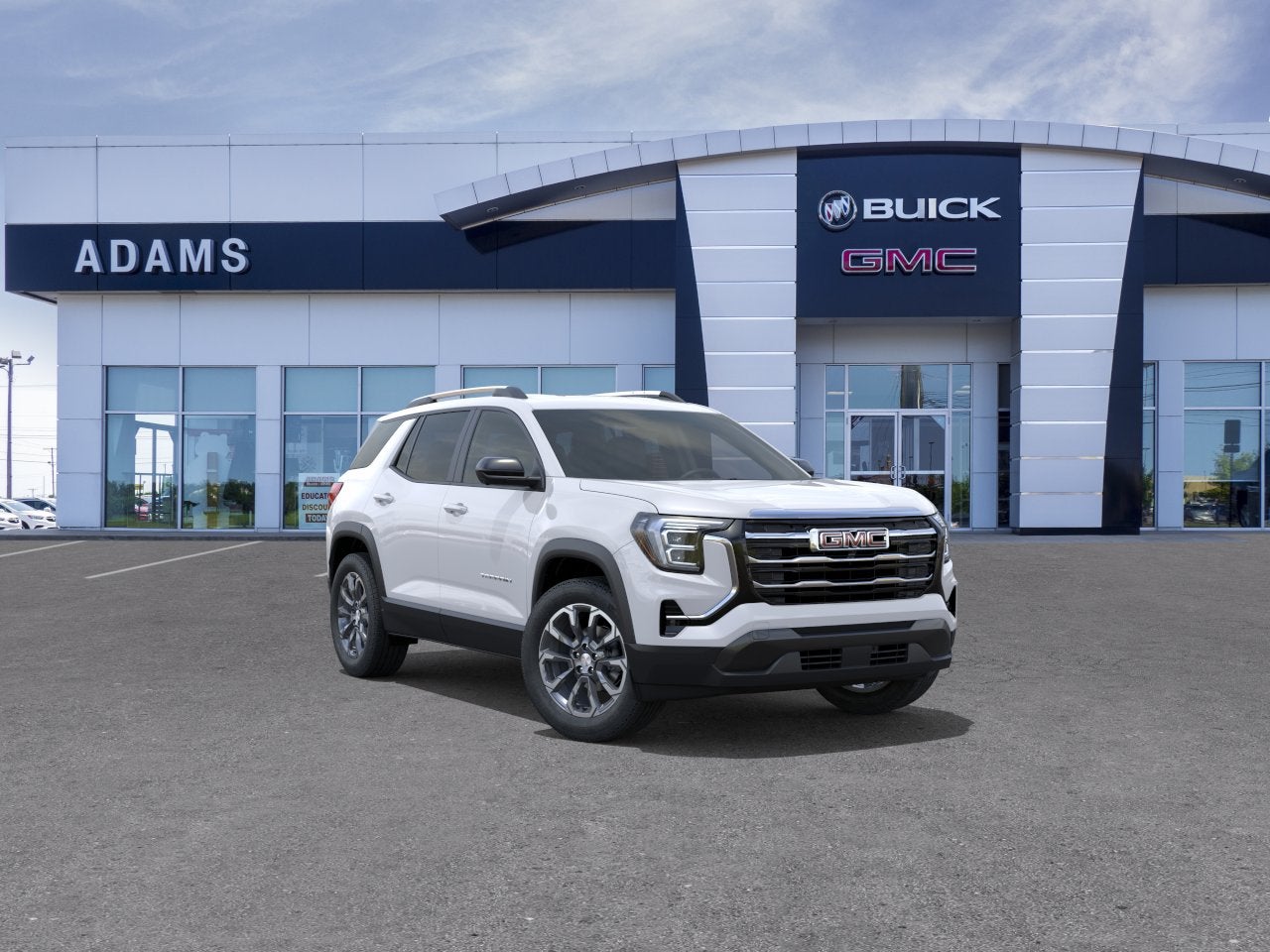 2027 GMC Terrain AWD Elevation in Summit White — front three-quarter view