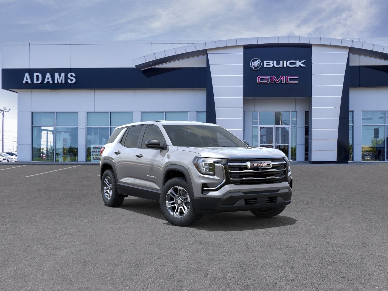 2027 GMC Terrain AWD Elevation in Sterling Metallic — front three-quarter view