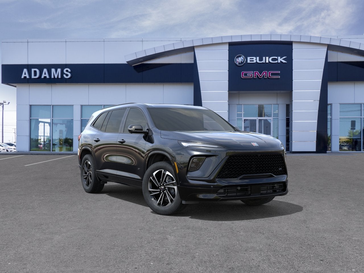 2026 Buick Enclave Sport Touring in Ebony Twilight Metallic — front three-quarter view