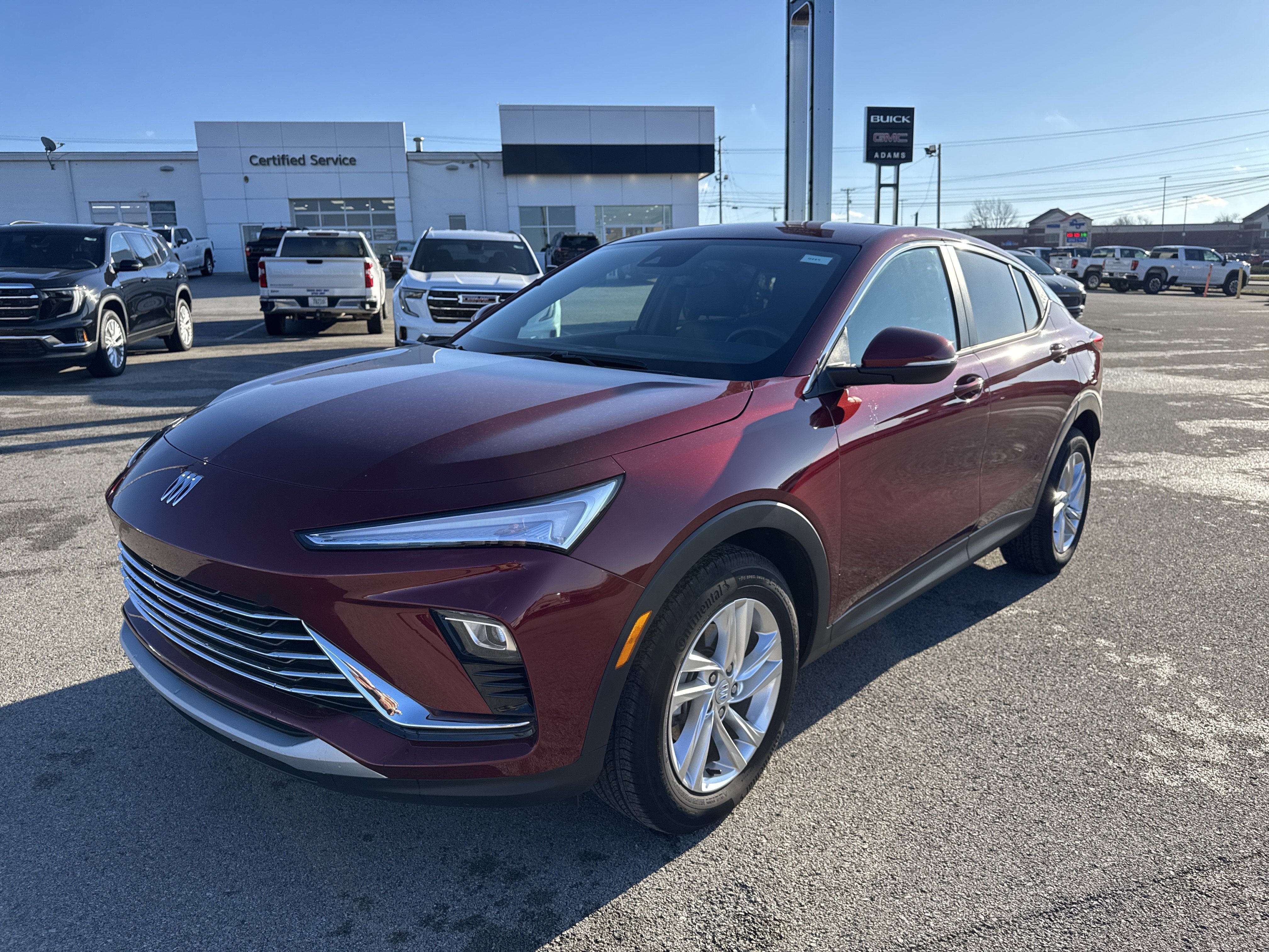 2025 Buick Envista Preferred in Cinnabar Metallic — front three-quarter view