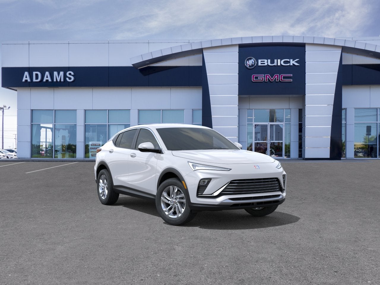 2026 Buick Envista Preferred in Summit White — front three-quarter view