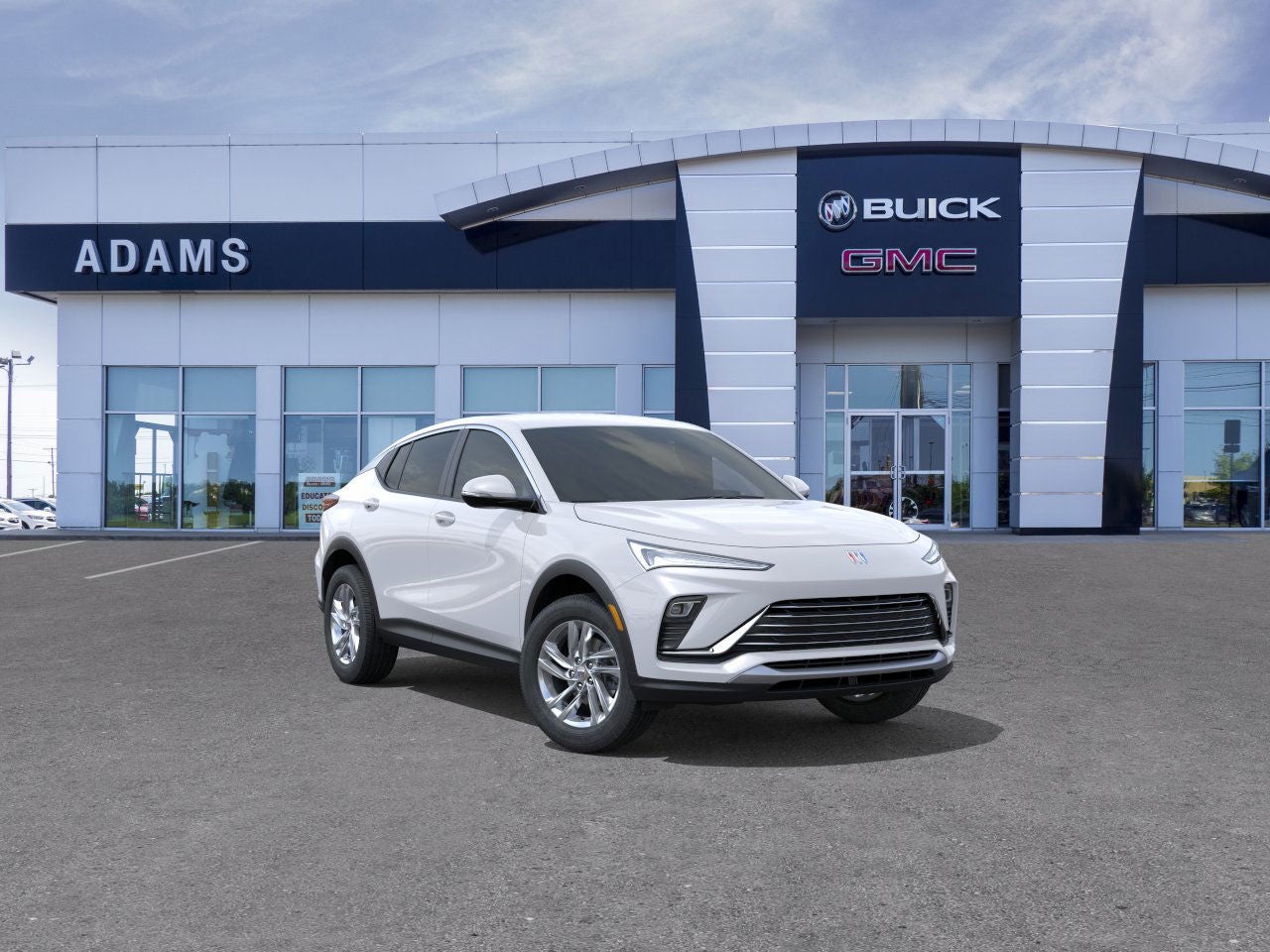 2026 Buick Envista Preferred in Summit White — front three-quarter view