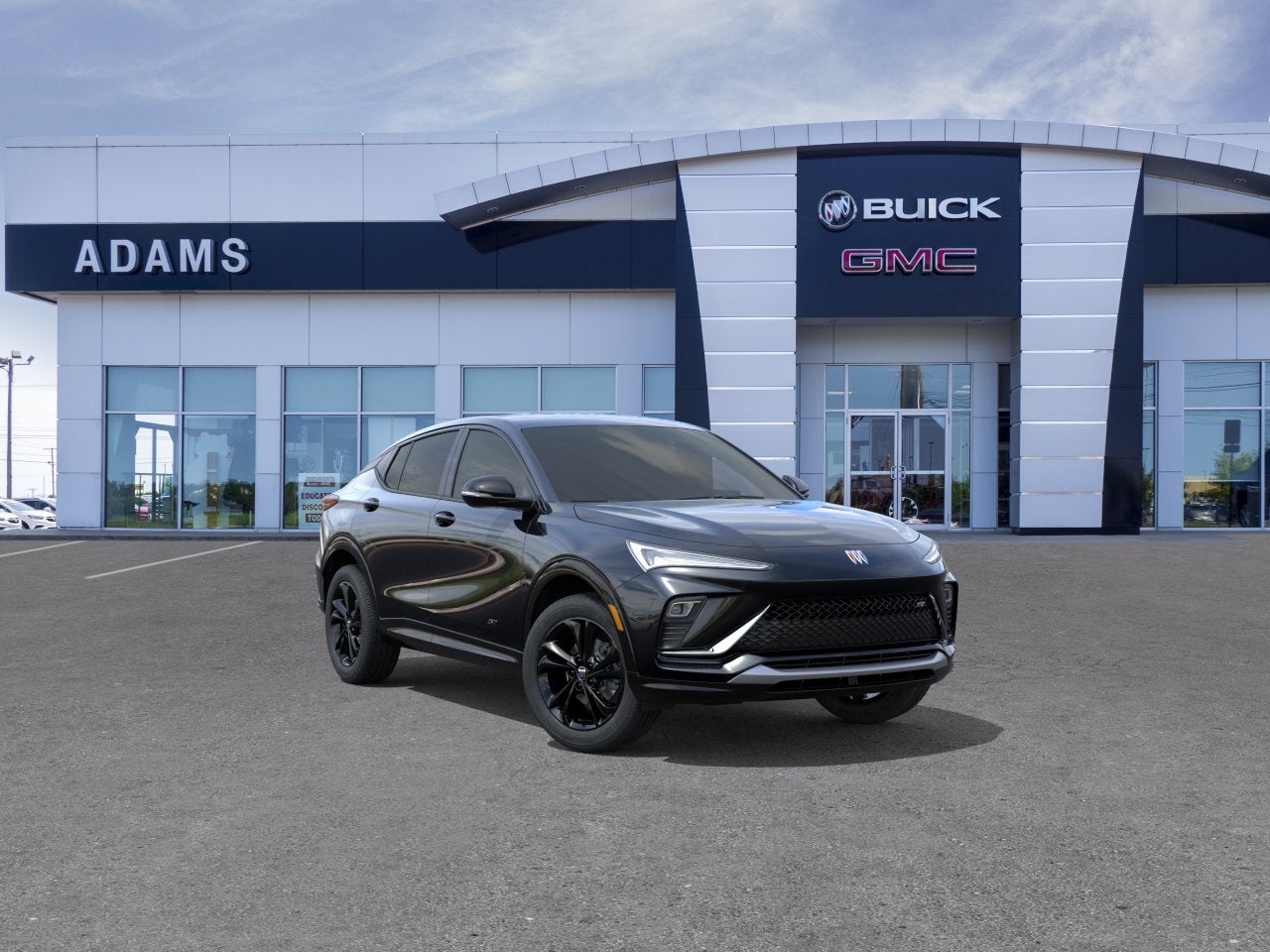 2026 Buick Envista Sport Touring in Ebony Twilight Metallic — front three-quarter view