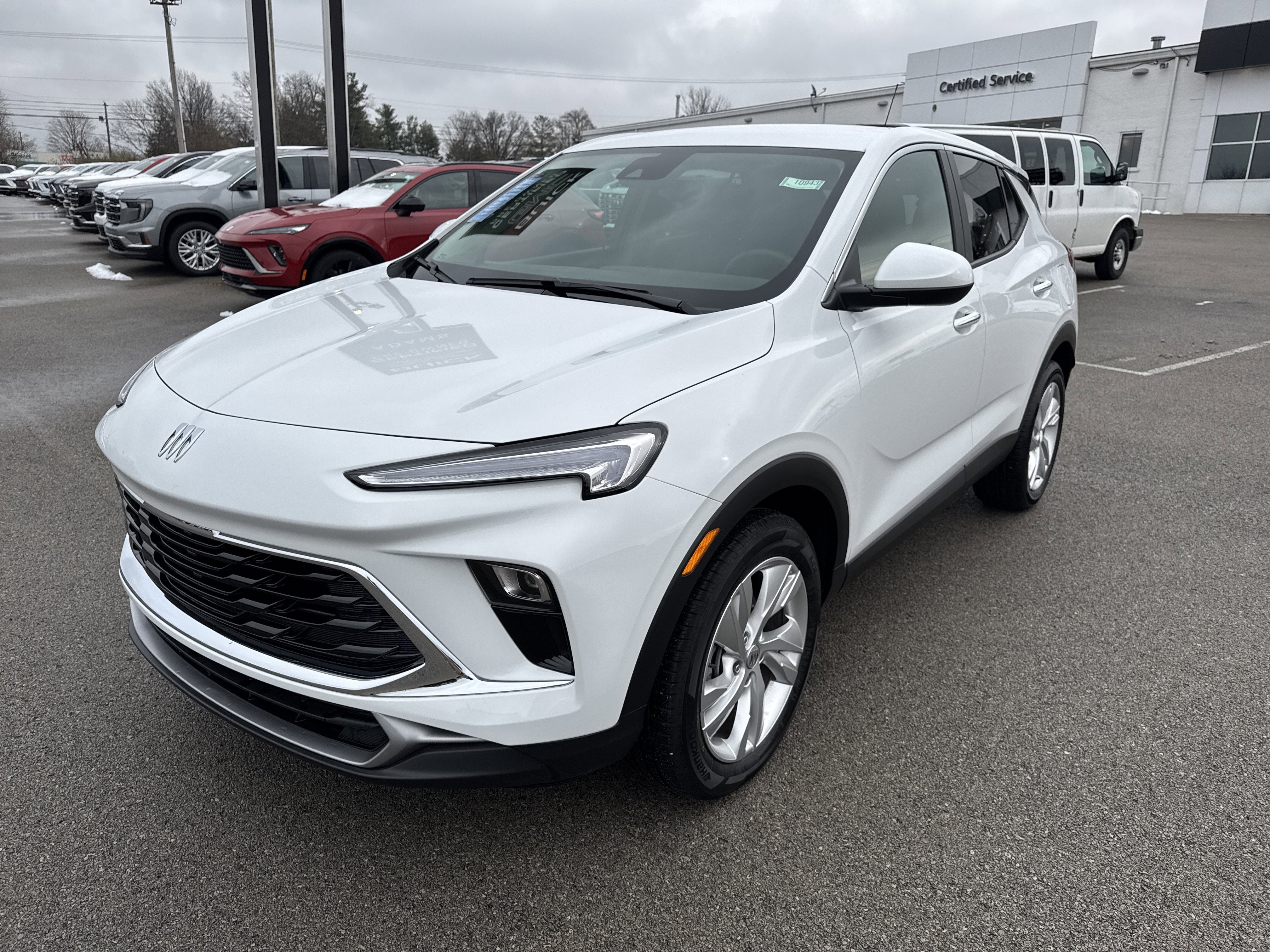 2026 Buick Encore GX Preferred in Summit White — front three-quarter view